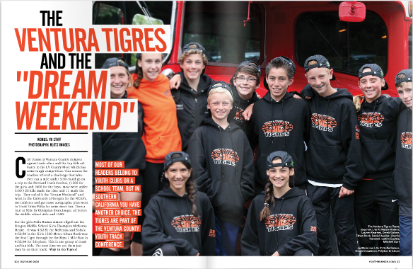 Tigres in July-Aug 2014 Youth Runner Magazine!